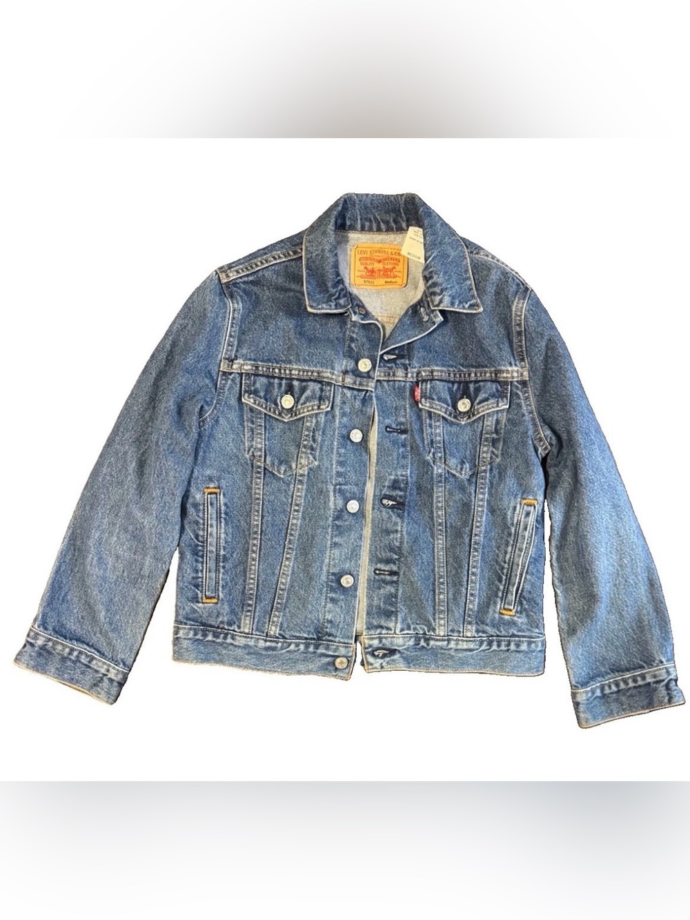 Levi’s 57511 Original Denim Trucker Jacket Women’s Medium Blue Jean Jacket
